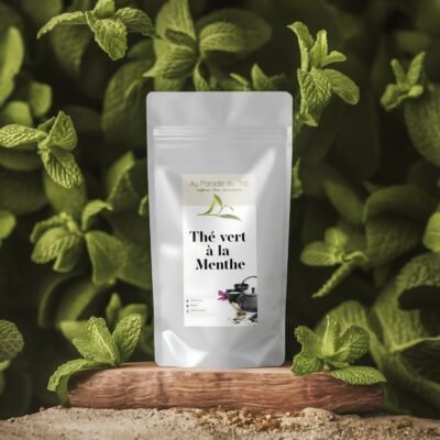 sachet de thé vert à la Menthe